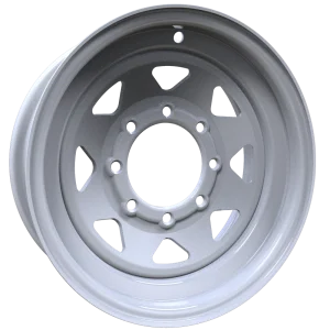 Envy Wheels – TRAILER STEEL SPOKE – White – 16″x6″ 0mm – All weather Wheels – 200WS-16865HD